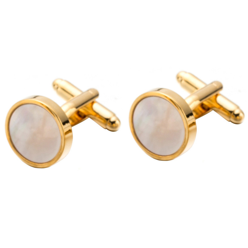 Men's French Shirt Cufflinks Shell Cuffnails Golden Cuff Wedding Buttons cufflink 718