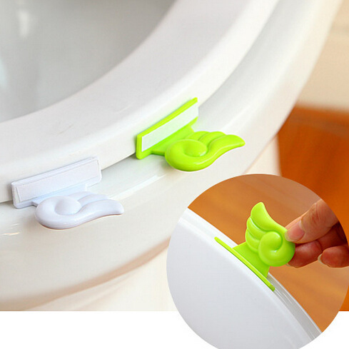 Wings toilet lid lifter cartoon uncovered toilet handle portable toilet lid accessories toilet lid flip handle
