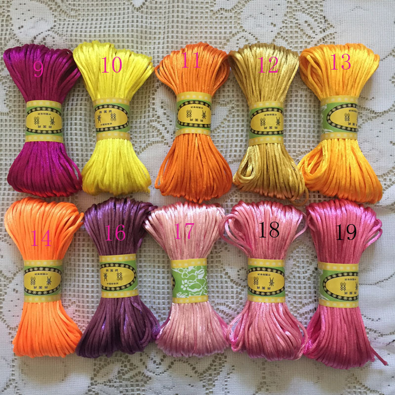 5号线中国结线材手链首饰编织绳礼品装饰绳DIY材料韩国丝20米每支