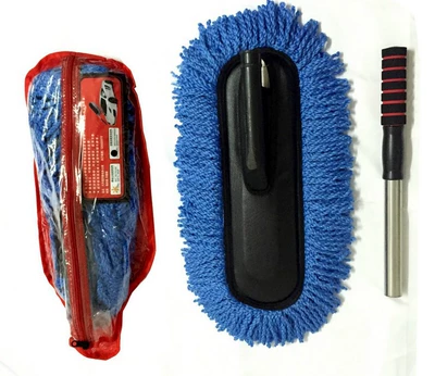 Mop Sweeper Dust Brush Car – Car cleaning tools - blue-pvc-bag