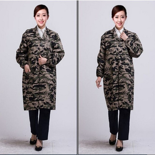 Blue Coverall Work Uniform Long-Sleeve Unisex Protective Coverall Camouflage Coverall Factory Uniform Stain-Resistant Abrasion-Resistant Moving Suit Advertisement