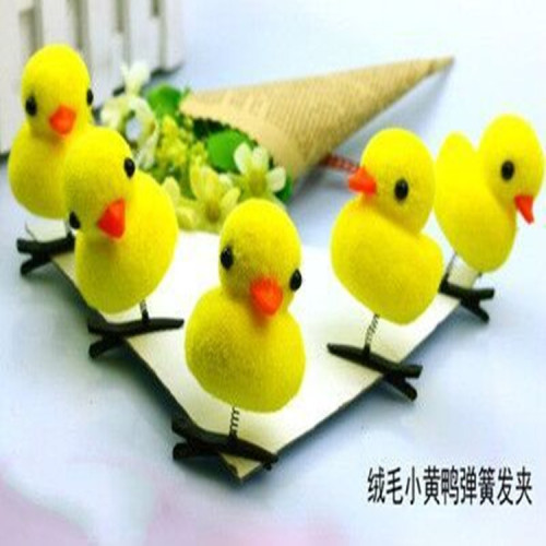 Selling cute puppy hair clips, love hair accessories, spring little yellow dog and chicken hair clips, selling cute windmill little yellow chicken hair clips