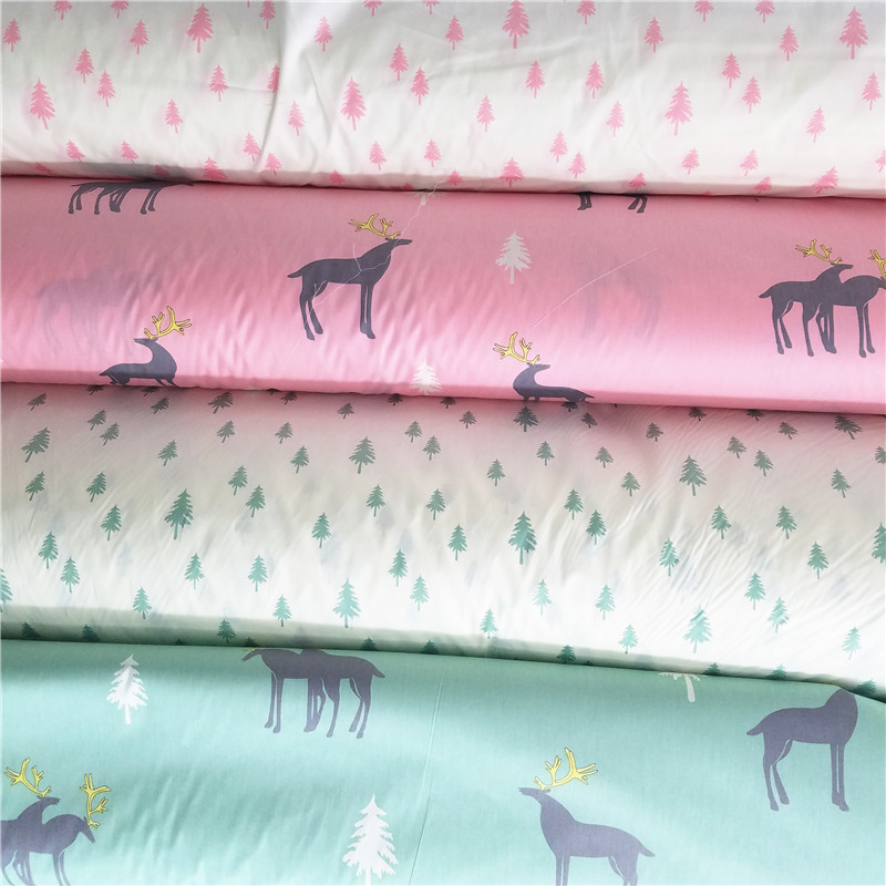 纯棉斜纹全棉印花卡通可爱宝宝罩衣反穿衣床品布料手工面料批发