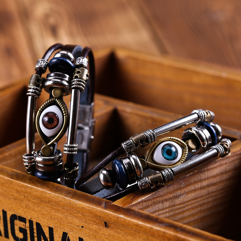 Leather retro bracelet