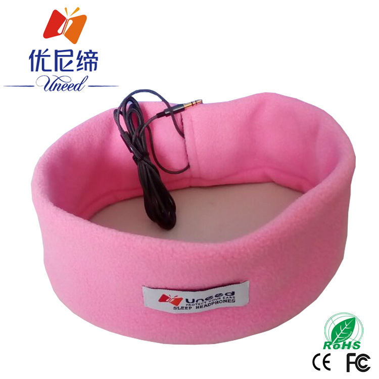 Deportes creativos diadema sombreado máscara de ojos auriculares de peluche dormir auriculares diadema dormir Auriculares auriculares diadema