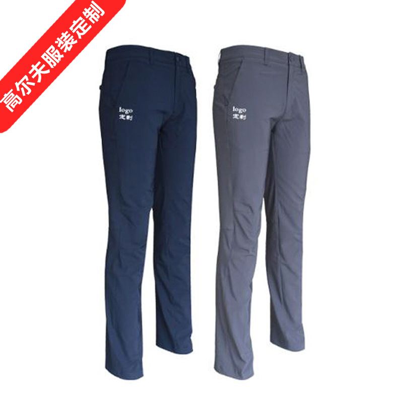 Summer New Golf Men's Sports Pants Men's Chemical Fiber Blended Straight Casual Pants Elastic Non-ironing Summer New Golf Men's Sports Pants Men's Chemical Fiber Blended Straight Casual Pants Elastic Non-ironing
