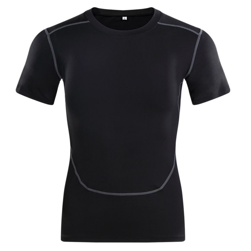 Factory wholesale sports tights men's elastic compression clothes running breathable quick-drying short sleeve basketball training workout clothes Factory wholesale sports tights men's elastic compression clothes running breathable quick-drying short sleeve basketball training workout clothes