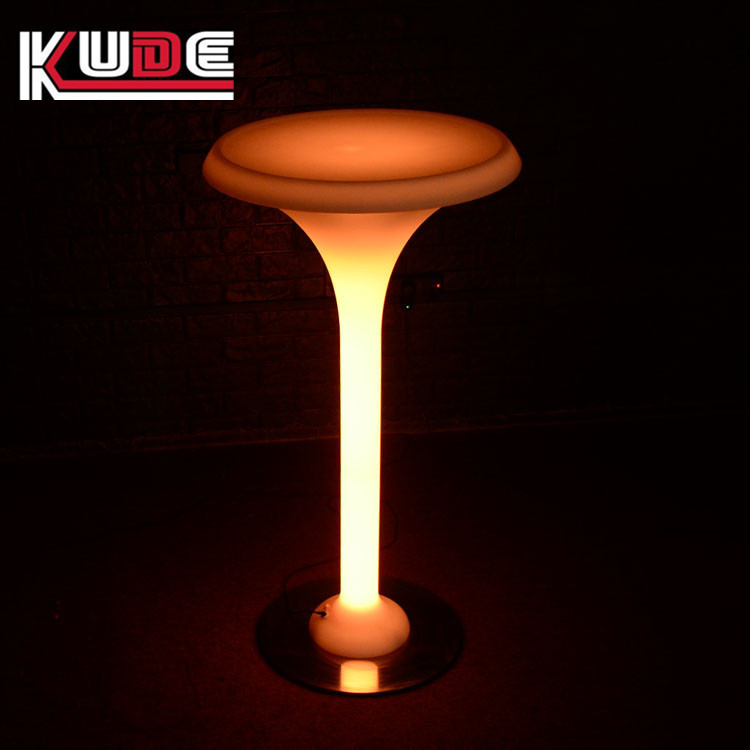 Foshan Led Light-Emitting Bar Table, Colorful Coffee Table, Round Table, Rechargeable Rotational Molding Furniture, Nightclub Ktv Bar Supplies