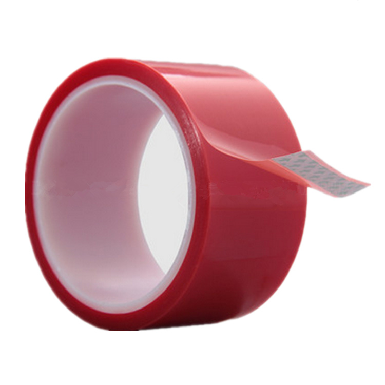 红色PET高温硅胶胶带 电镀烤漆遮挡保护不掉胶残胶高温胶0.06厚
