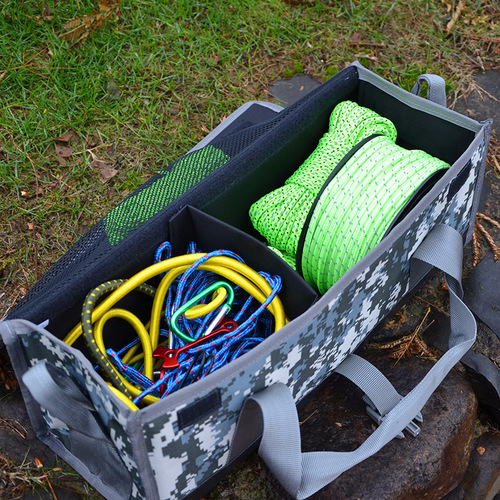 Outdoor camping tent reflective rope 2.5mm fixed drawstring canopy ground nail windproof rope storage rope 10m long