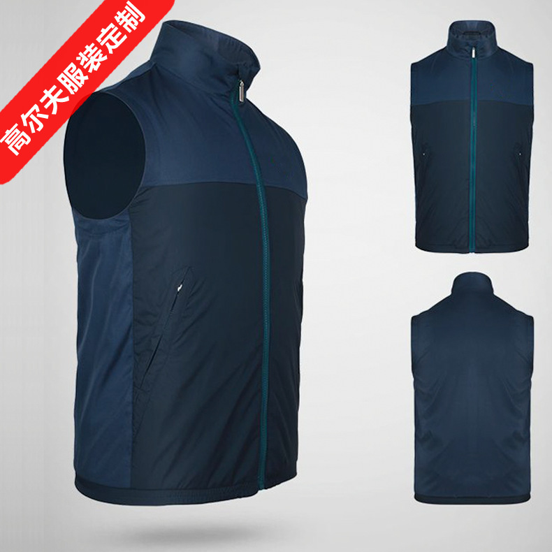 Golf Clothing Men's Sports Casual Vest Spring and Autumn Jacket Light Windbreaker Vest