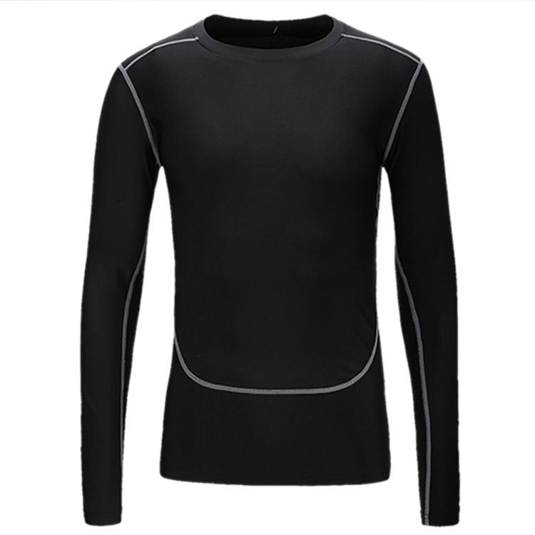 Running Base Compression Quick-drying Long-sleeved Spot Men's Basketball Training Elastic Breathable Fitness Clothes Sports Tights