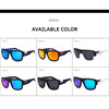 KDEAM big frame men's sunglasses HD polarized fishing glasses colorful outdoor reflective sunglasses KD03X