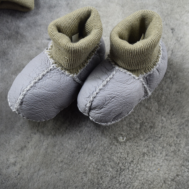 �ֹ�ͯЬ ��Ƥëһ����Ů�޿�ѥ���� ������ů������ƤӤ��Ь