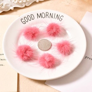 ��4cm��ɫˮ��ë����ë�q���ֹ�diy�֙C������ ��ë���^���l���l