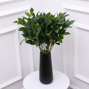 Factory wholesale osmanthus tree leaves garden green scene decoration engineering leaf simulation Monthly Moon Guijinani Jiuli Xiang wholesale