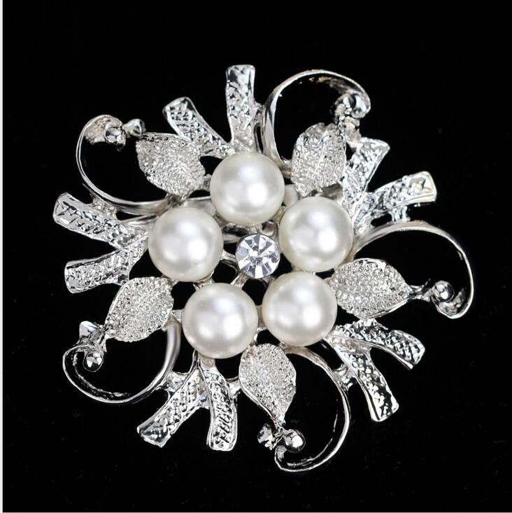 Ebay E-Commerce Alloy Pin for Women Aliexpress Fashion Pearl Brooch Corsage Ready Stock