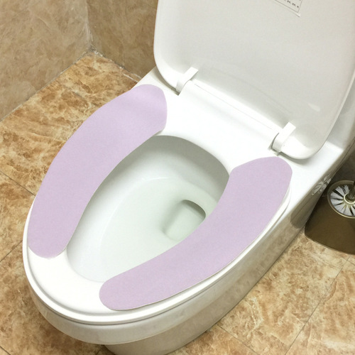 Manufacturer's adhesive toilet stickers. Toilet pads for spring and autumn. Solid color toilet stickers can be cut at will. Wholesale.