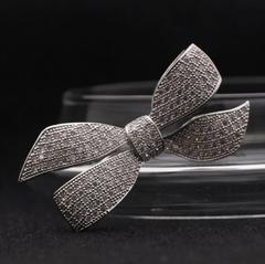 Ruifeng jewelry wholesale Korean style crystal full diamond bow brooch clothing accessories corsage