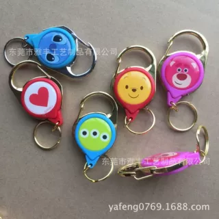 工厂生产伸缩扣双面凹槽易拉扣半金属半塑料V型拉头金属框易拉得