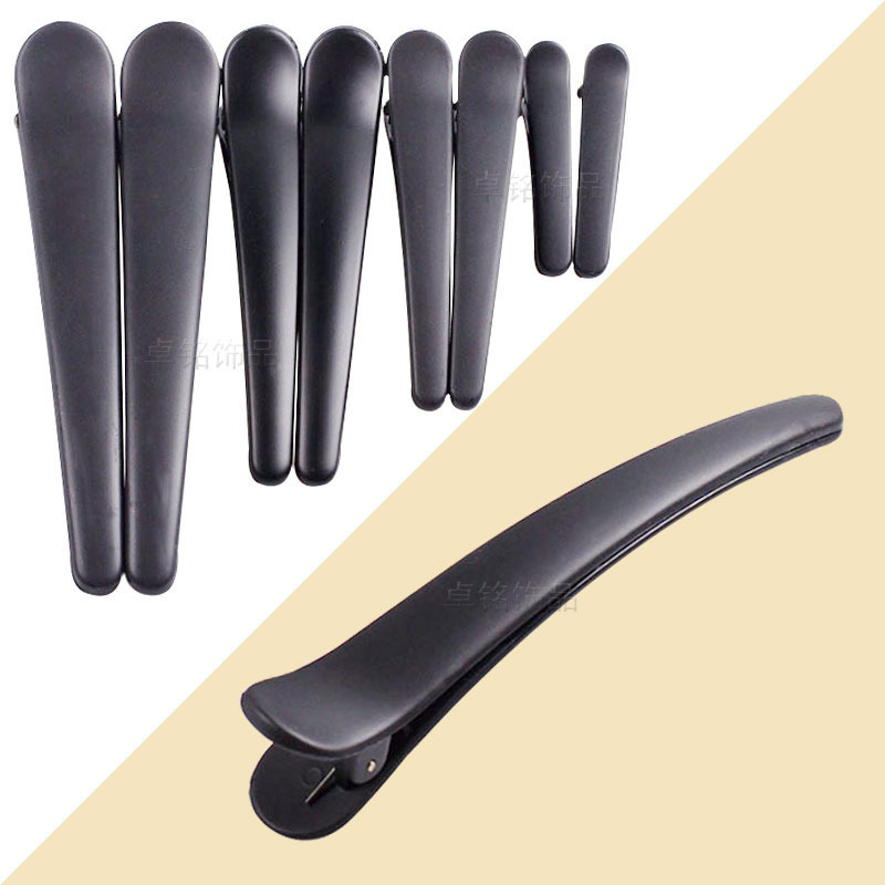 韩版发饰夹头发饰品大号盘发超大喷漆磨砂发夹顶夹夹子鸭嘴夹边夹