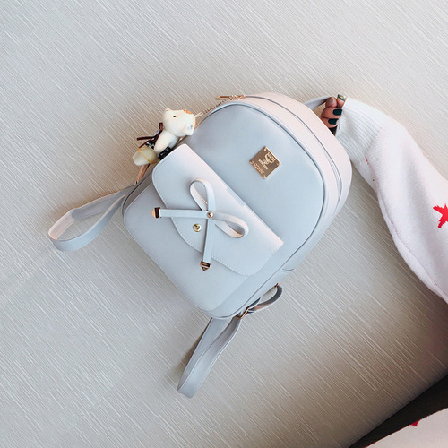 Bag 2024 New Butterfly Bow Mother and Daughter Bag Korean Version PU Dual Shoulder Bag for Women Three-Piece Set Multifunctional Student Bag