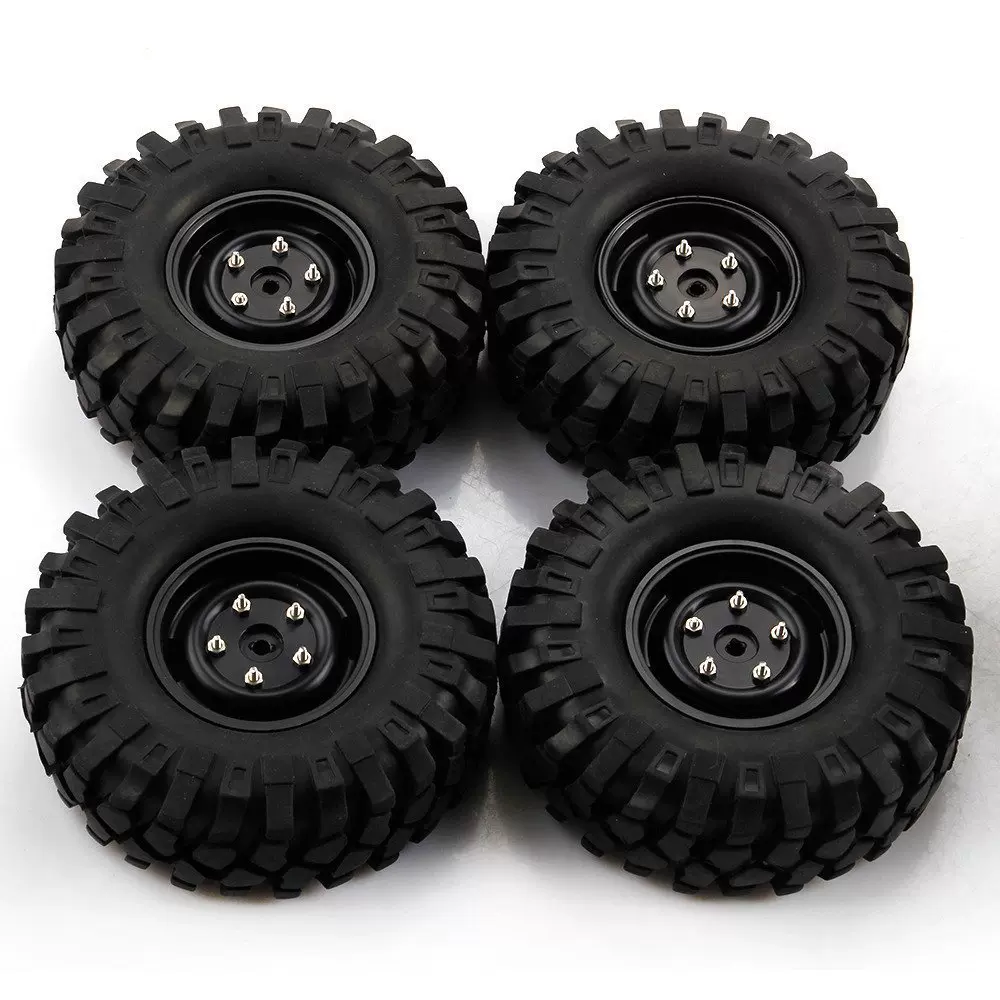 1.9寸仿真攀爬轮胎 96mm/108mm攀爬胎组 D90胎皮 1/10模型车用