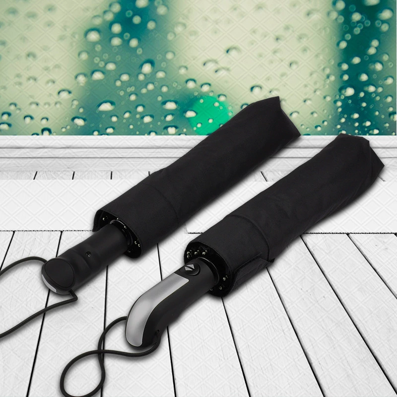 Мужской и женский бизнес усиление три раза зонтик складной двойной зонтик оптовая продажа фабрики десять костей автоматический зонтик рекламируя зонтик