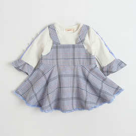 idea2020春季新款女童装宝宝套装连衣裙童裙幼童两件套装韩版6102