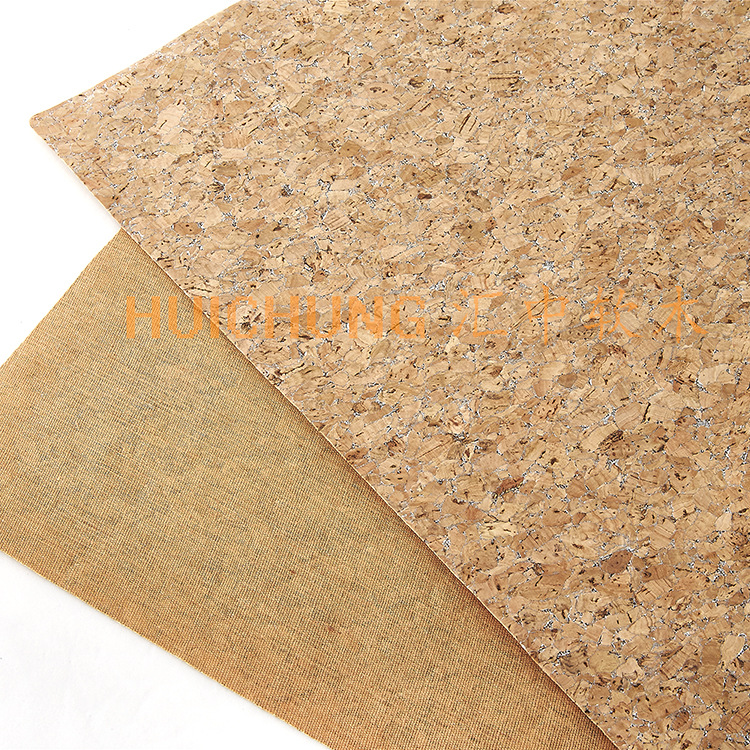 环保天然软木人造革 软木革后段处理颗粒手袋箱包皮具专用面料