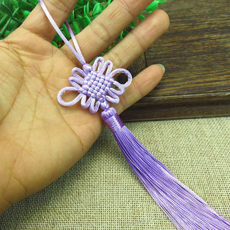 라이트 퍼플 매듭 펜던트