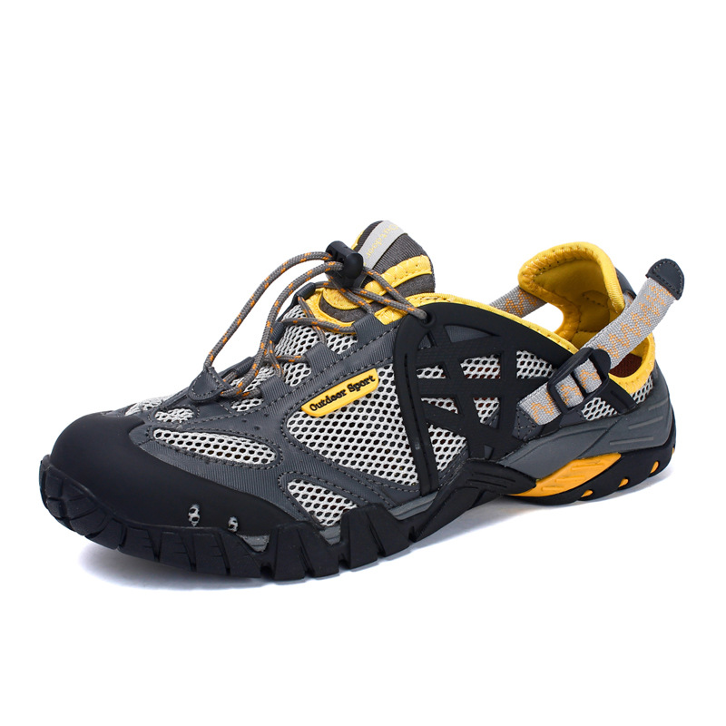 Zapatos de rastreo de estilo de pareja, zapatos de verano para exteriores, zapatos anfibios para hombres y mujeres, zapatos de trekking de secado rápido, zapatos de senderismo, talla grande 4647