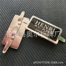 源头厂家供应锌合金箱包礼盒标牌 烤漆电镀商标牌 汽车脚垫铝铭牌
