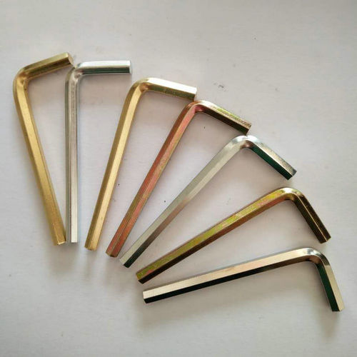 Manufacturer hexagonal wrench metric inch hexagonal wrench flat head wrench 7-character hexagonal nickel plated galvanized wholesale