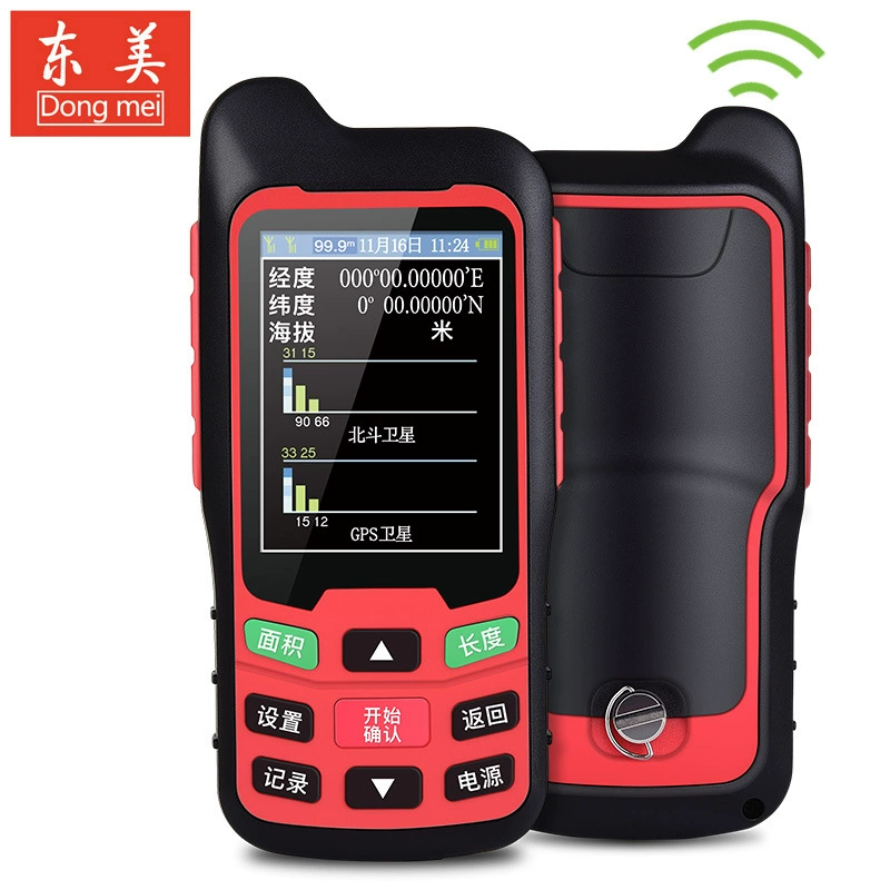 Метр Му метра площади Земли ГПС метра Му высокой точности Донмэй Хандхэльд DCM-84B красный цвет и чернота