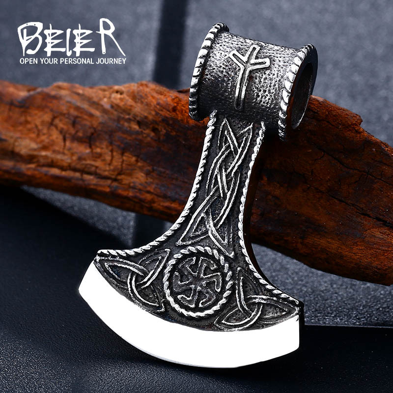 Men's Scandinavian retro pendant stainless steel