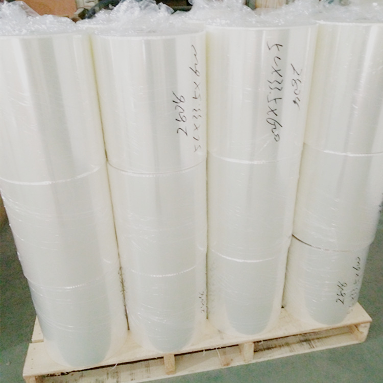 pet离型膜透明耐高温硅油膜带粘胶隔离膜卷材生产销售工厂