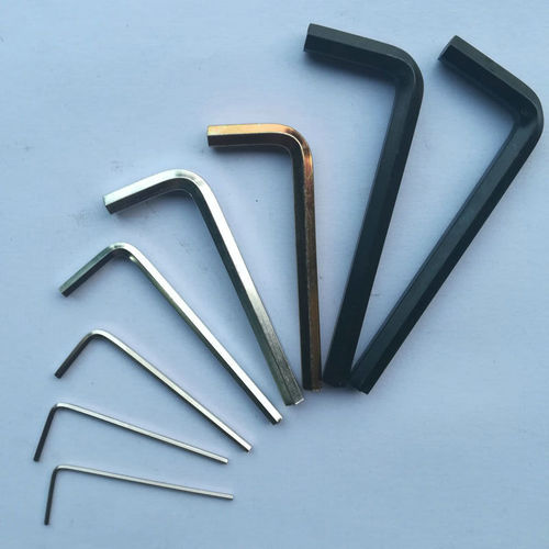Manufacturer hexagonal wrench metric inch hexagonal wrench flat head wrench 7-character hexagonal nickel plated galvanized wholesale