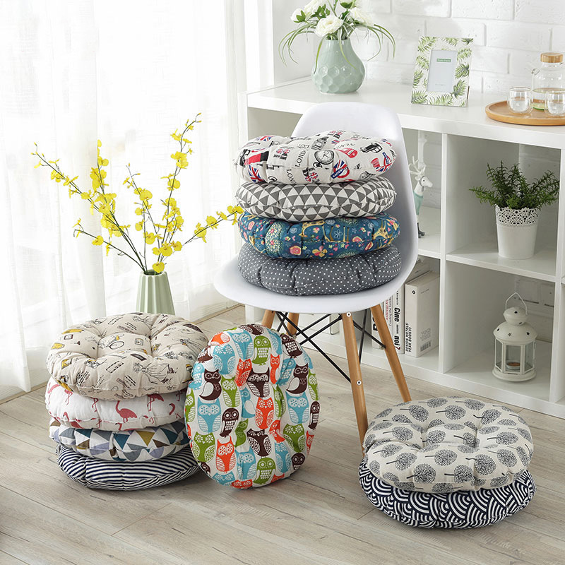 Student Classroom Thickened Tatami Fabric Futon Household Floor Cushion Round Cushion Tatami Chair Cushion