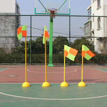 足球角旗 标志杆标志旗障碍物 注水角旗 训练警示杆 足球训练器材