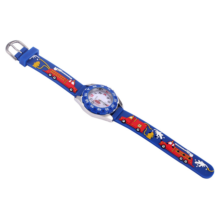 Kinderuhr Kinder Cartoon Uhr wasserdichte Quarz Silikon Uhr Grundschule Mädchen Junge Kinderuhr 3D Silikonarmband_voghion.com