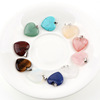 Organic pendant, crystal, accessory heart-shaped heart shaped, necklace