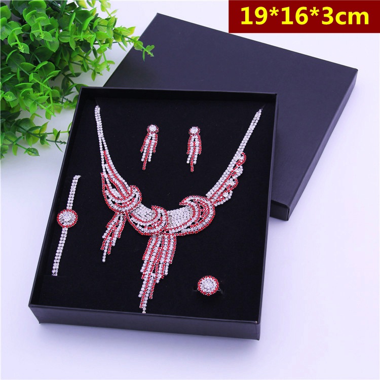 珠光纸质大号饰品套装盒天地盖通用礼品包装盒首饰套装盒