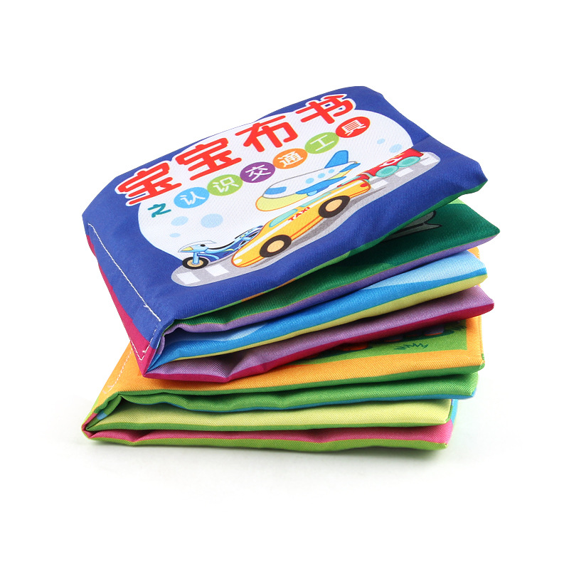 Ciencia y educación educativa para niños con papel de llamada libro de tela de educación temprana lavable no se desvanece libro de tela de palma de bebé tridimensional sin rasgar