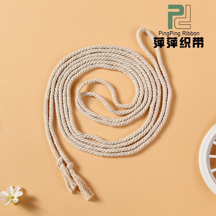 厂家供应2018新款棉绳  束口棉绳 三股棉绳 包芯绳 批发定 做