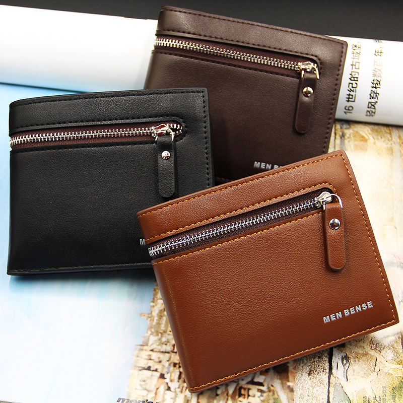 Nuevo estilo coreano cartera corta de gran capacidad Cartera de moda simple moda moneda bolsillo suministro directo de fábrica