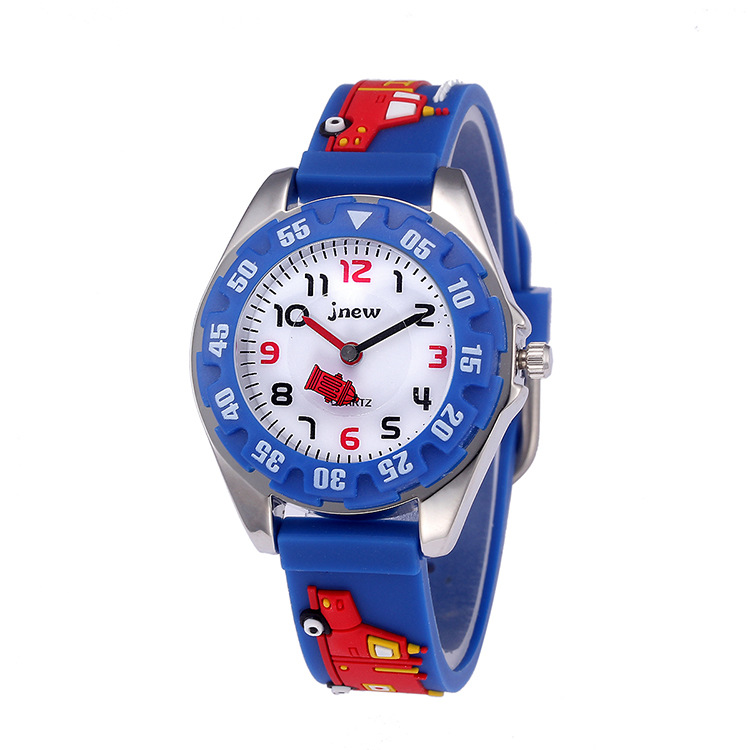 Kinderuhr Kinder Cartoon Uhr wasserdichte Quarz Silikon Uhr Grundschule Mädchen Junge Kinderuhr 3D Silikonarmband_voghion.com