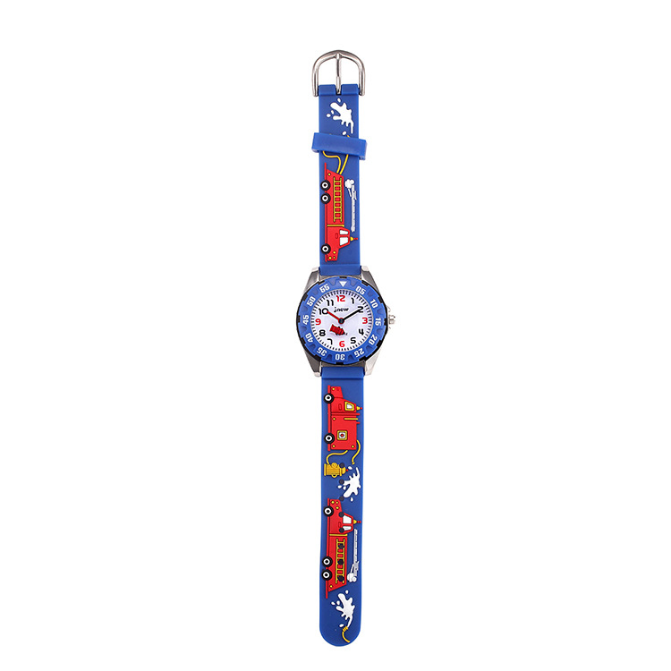 Kinderuhr Kinder Cartoon Uhr wasserdichte Quarz Silikon Uhr Grundschule Mädchen Junge Kinderuhr 3D Silikonarmband_voghion.com