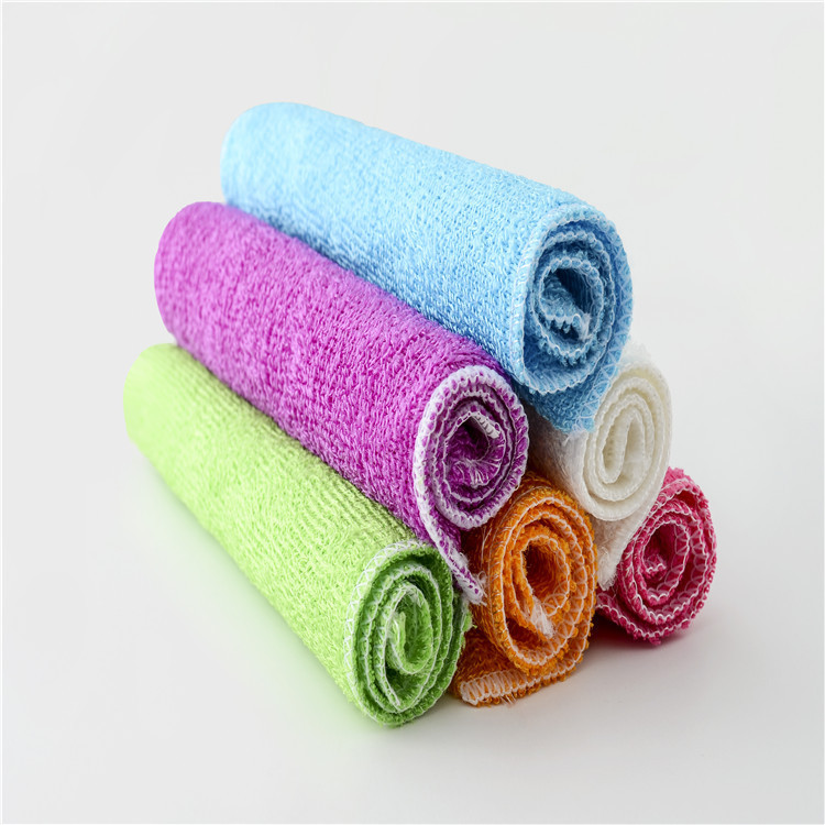 Bamboo fiber dishwashing towel non-stick oil kitchen cleaning cloth detergent-free dishwashing cloth scouring pad factory direct supply Bamboo fiber dishwashing towel non-stick oil kitchen cleaning cloth detergent-free dishwashing cloth scouring pad factory direct supply
