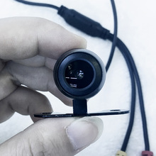 AV头小蝴蝶后拉摄像头 车载外挂摄像头 莲花头高清车载汽车镜头